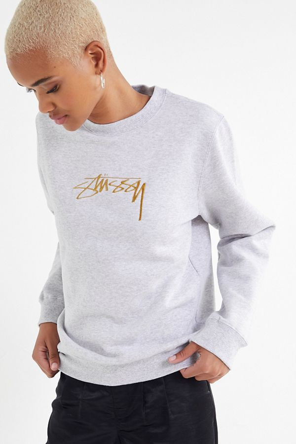 Stussy Embroidered Crew-Neck Sweatshirt